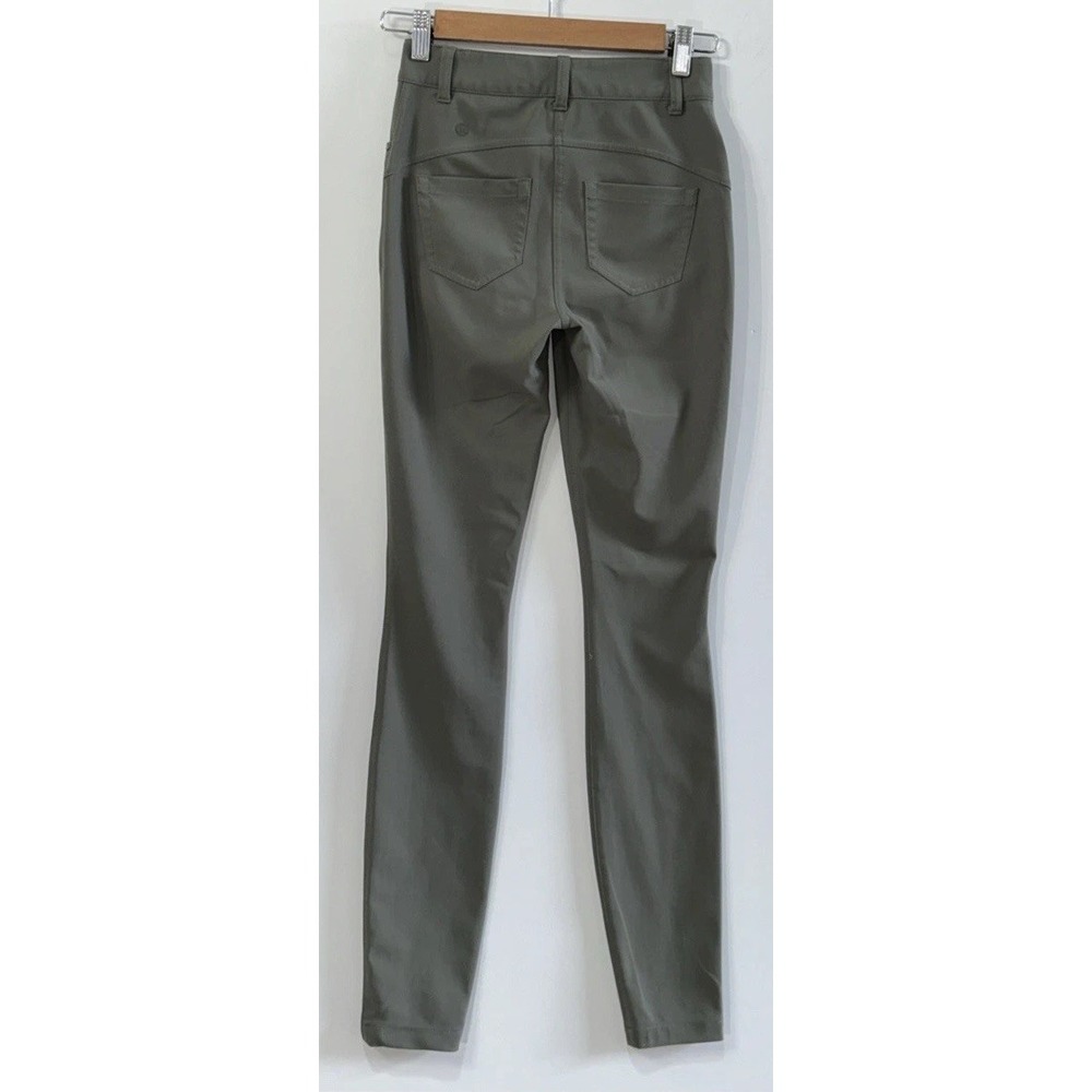 Women's Lululemon City Sleek 5 Pocket 7/8 Pant LW5EJ8S Sz 24 Olive - Picture 5 of 10